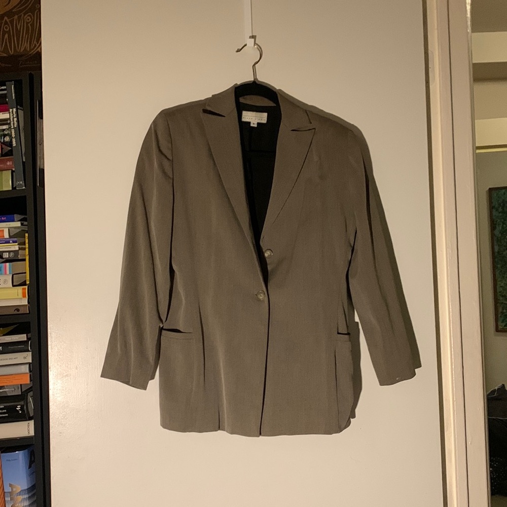 Khaki Wool Blazer